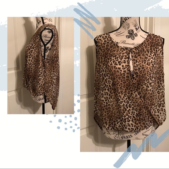 Better Be Sheer animal print top - Picture 2 of 5